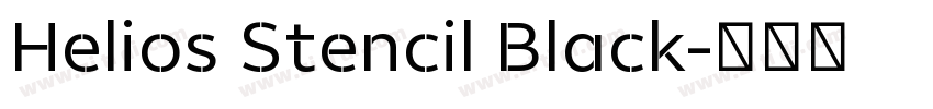 Helios Stencil Black字体转换